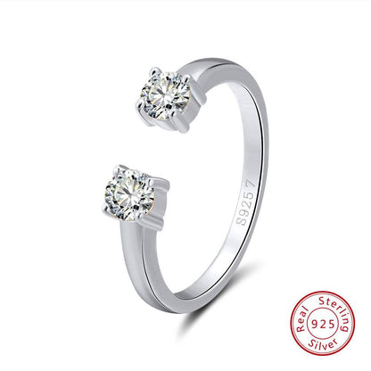 Sterling Silver Temperament Ring - Adjustable Modern Design for Every Occasion - Buy Center