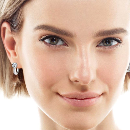 Simple High-Grade Moissanite Earrings - Elegant Jewelry for Women - Buy Center