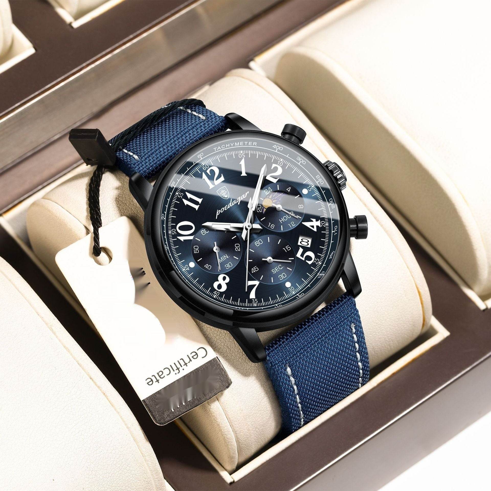 Multifunctional Luminous Quartz Men's Watch - Stylish & Versatile Design - Buy Center