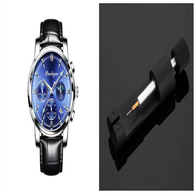 Multifunctional Men's Waterproof Watch - Luminous Quartz Style from Buycenter - Buy Center