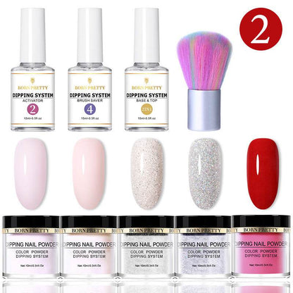 Dipping Nail Powders Set - Gradient & French Art, Long Lasting Finish - Buy Center