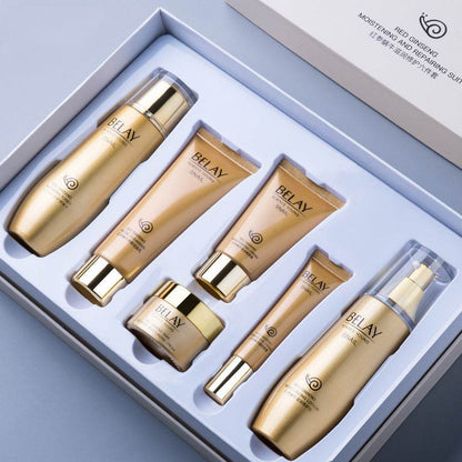 6-Piece Pomegranate Moisturizing Makeup Set - Ultimate Facial Care Kit - Buy Center