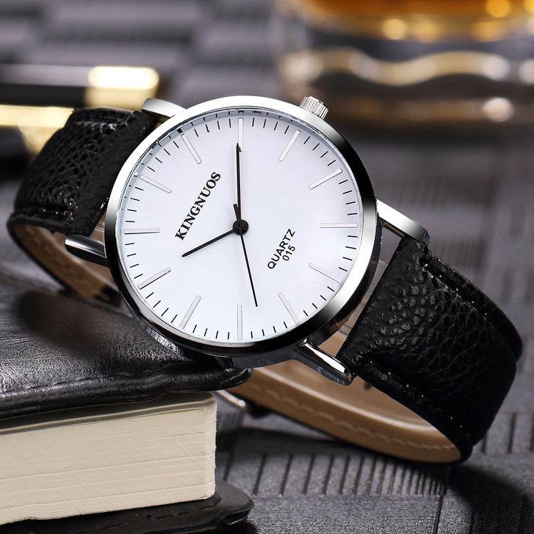 Ultrathin Couple Belt Watch - Stylish Unisex Design for Men & Women - Buy Center