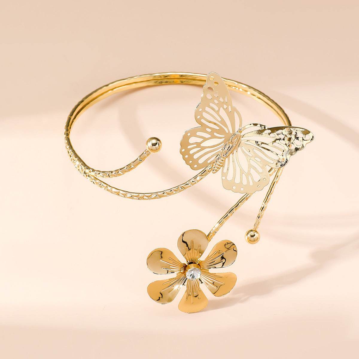 Buycenter Three-Dimensional Butterfly Arm Decoration - Exquisite Gold Alloy - Buy Center