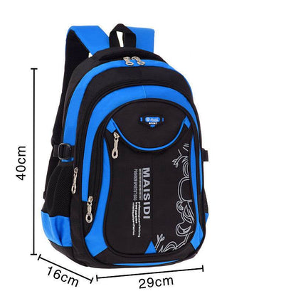 Lightweight Waterproof Schoolbag for Boys - Durable Nylon, Grades 1-6 - Buy Center