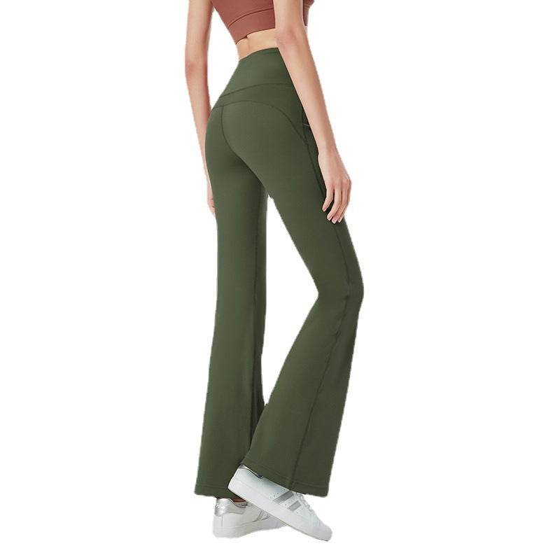 Buycenter High Waist Hip Lift Sports Pants - Moisture-Wicking, Casual Fit - Buy Center