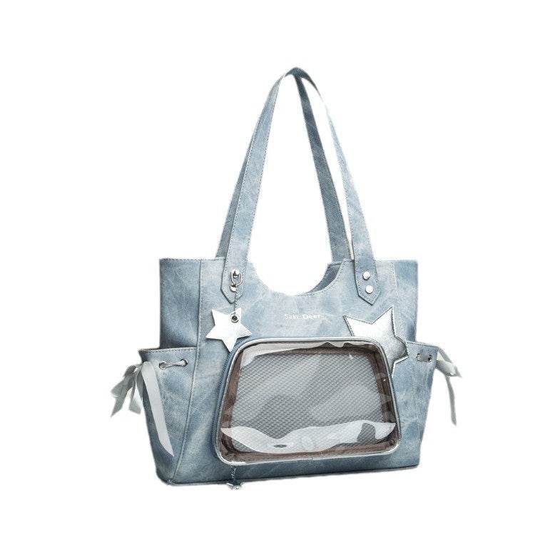 Buycenter Transparent Japanese Tote Bag - Trendy Women’s Crossbody Style - Buy Center