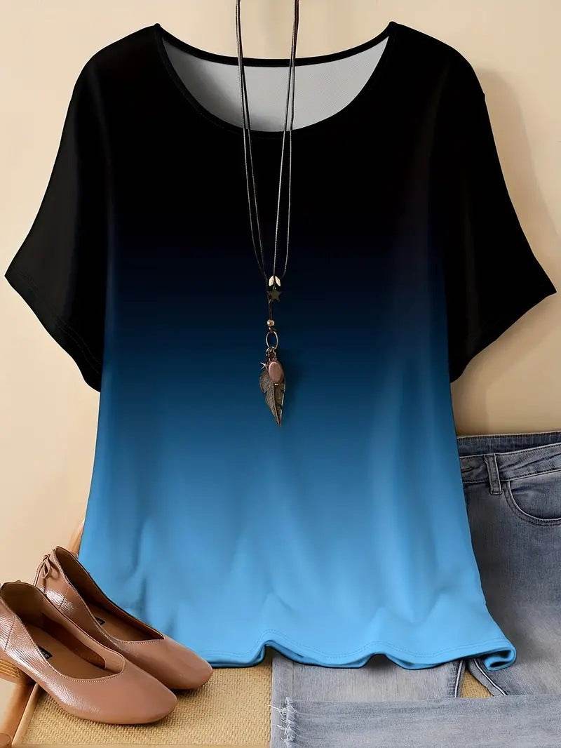 Ladies Casual Sports Loose Short Sleeve Top - Sizes XL to 6XL - Buy Center