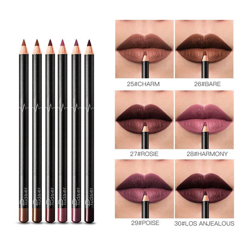 36 Color Waterproof Lip Liner - Non-Smudge & Long Lasting Shades - Buy Center