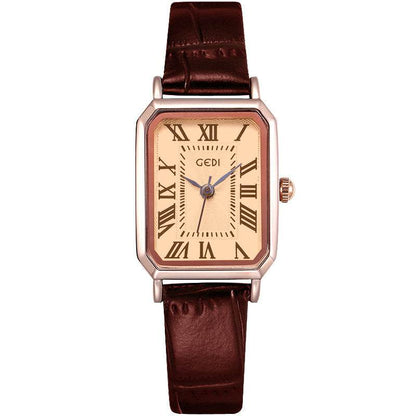 Women's Retro Elegant Waterproof Small Square Watch - Vintage Style & Durable - Buy Center
