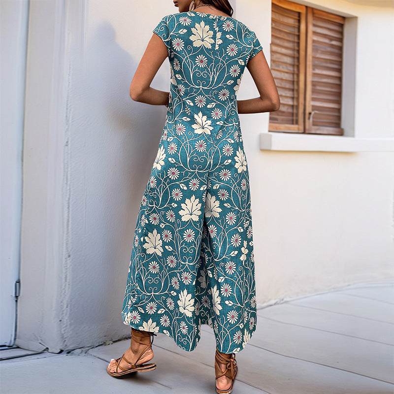 Buycenter Wide Leg Jumpsuit - Elegant Printed Romper for Stylish Looks - Buy Center