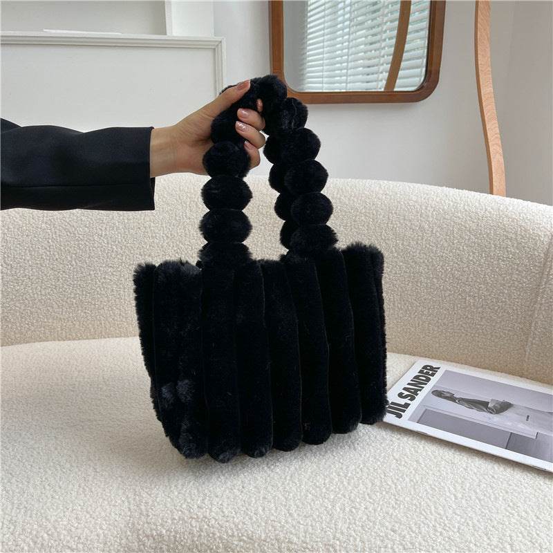 Fashion One Shoulder Plush Bag - Large Capacity Evening Bag for Women - Buy Center