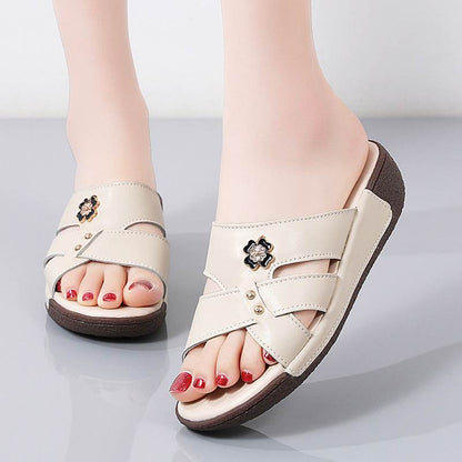 Women's Outdoor Slippers - Korean Design for Seniors with Cozy Comfort - Buy Center