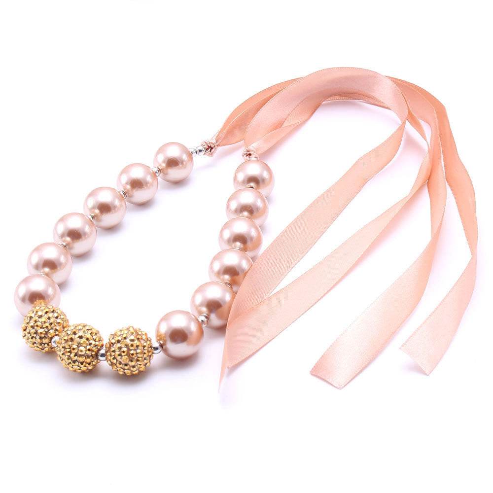 Bandage Golden Pearl Children's Necklace - Elegant Jewelry for Young Fashionistas - Buy Center