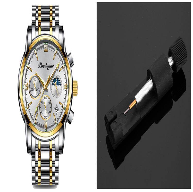 Multifunctional Men's Waterproof Watch - Luminous Quartz Style from Buycenter - Buy Center