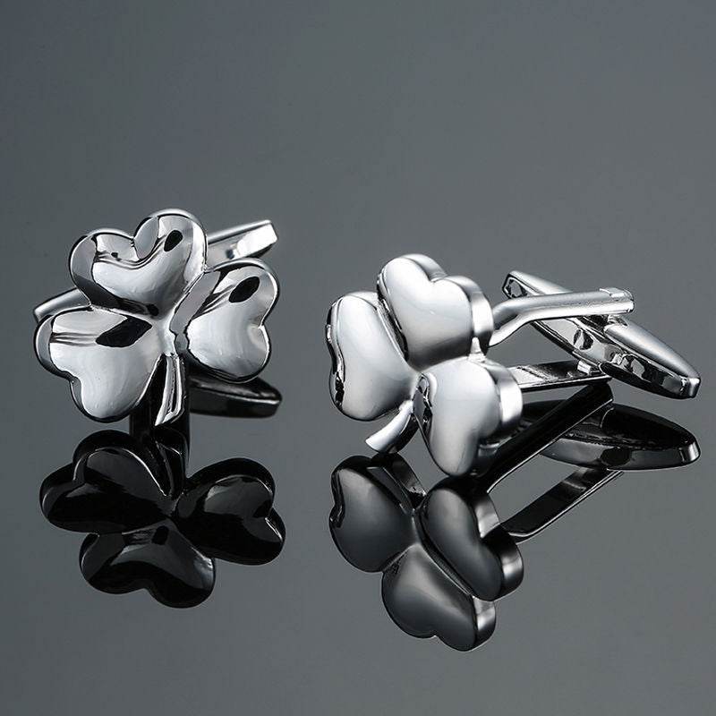Grass Rose Gold & Silver Cufflinks - Premium Stylish Accessory for Anyone - Buy Center