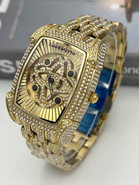 Women's Gold Diamond Bracelet Quartz Watch - Stylish & Waterproof 2025 - Buy Center