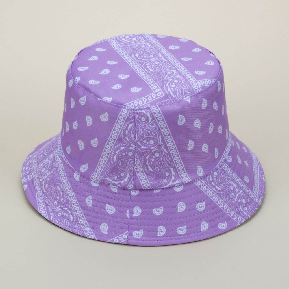 Buycenter Double-Sided Paisley Bucket Hat - Ethnic Style for Sunshade - Buy Center