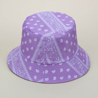 Buycenter Double-Sided Paisley Bucket Hat - Ethnic Style for Sunshade - Buy Center