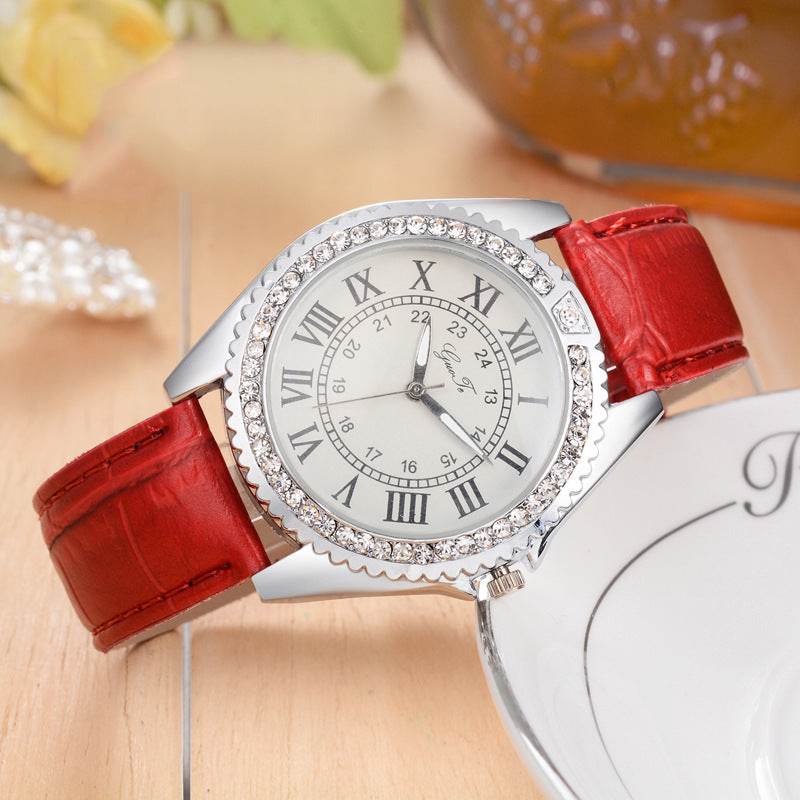 Fashion Belt Roman Scale Gear Watch - Stylish Quartz Bracelet for Women - Buy Center