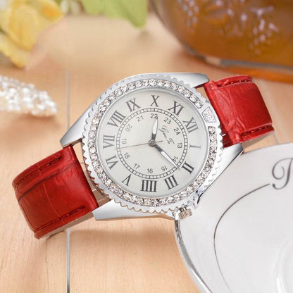 Fashion Belt Roman Scale Gear Watch - Stylish Quartz Bracelet for Women - Buy Center