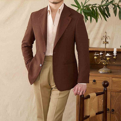 Casual Linen Half Lined Jacket for Men - Lightweight & Stylish Fit - Buy Center