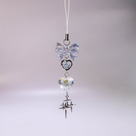 Handmade Blue Clear Heart Beads - Unique Ornaments for Home Decor 2025 - Buy Center