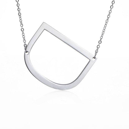 Fabulous Rose Gold Initial Letter Pendant Necklace - Premium K-Gold Design - Buy Center