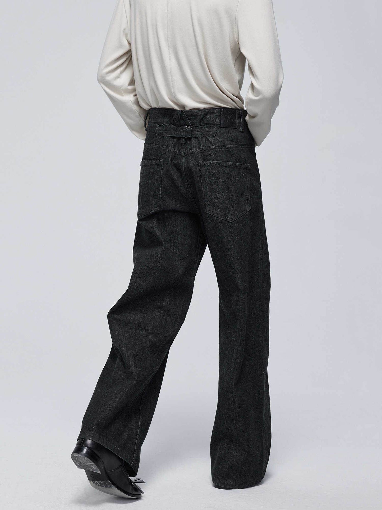 Men's Primary Red Ear Jeans - Mid-High Waist 100% Cotton Denim - Buy Center