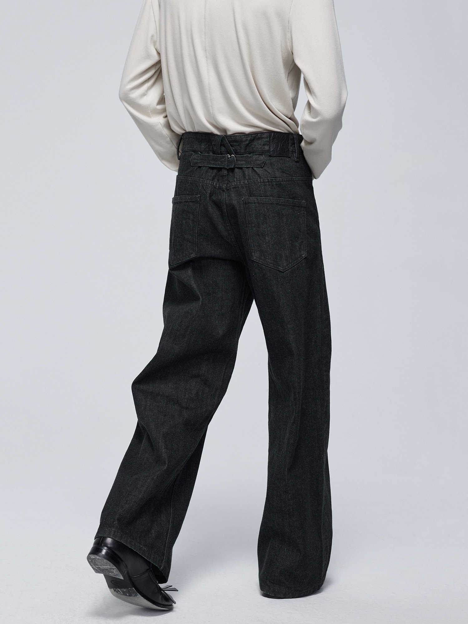 Men's Primary Red Ear Jeans - Mid-High Waist 100% Cotton Denim - Buy Center