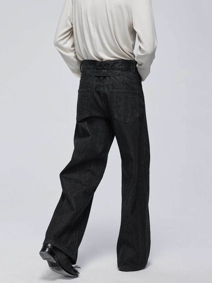 Men's Primary Red Ear Jeans - Mid-High Waist 100% Cotton Denim - Buy Center