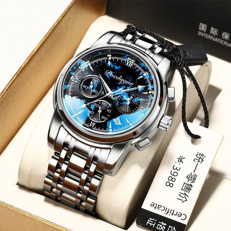 Multifunctional Men's Waterproof Watch - Luminous Quartz Style from Buycenter - Buy Center