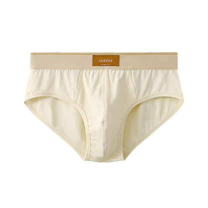 Men's Loose Cotton Briefs - Breathable Mid Waist, Multiple Colors Available - Buy Center