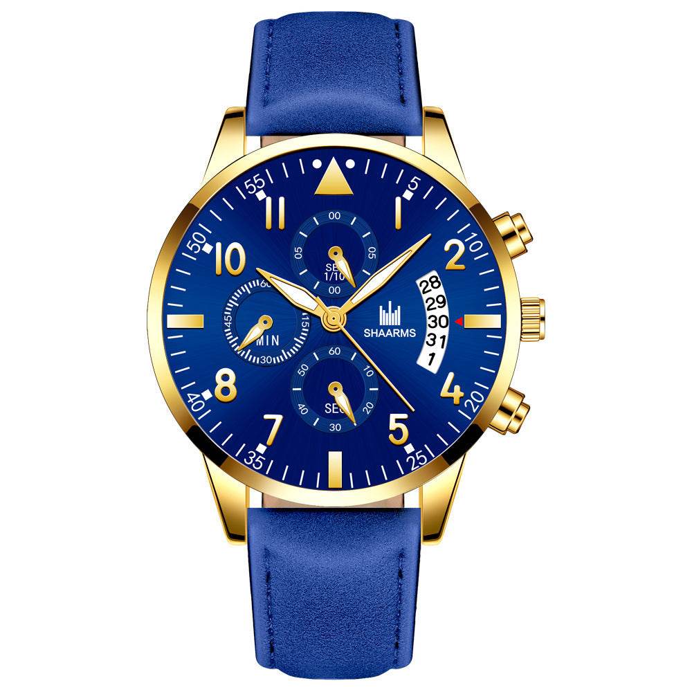 BuyCenter Men's Casual Quartz Watch - Stylish Rose Gold & Imitation Leather - Buy Center