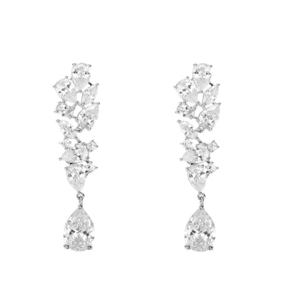 Buycenter Bridal Zircon Necklace & Earrings Set - Love Heart Design - Buy Center