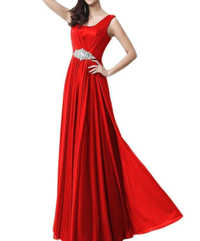 Buycenter Chiffon Bridal Gown - Elegant Evening Dress for Special Occasions - Buy Center