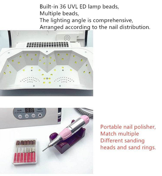 Multi-Function Nail Cleaner - Curing, Polishing & Vacuuming Machine 2025 - Buy Center
