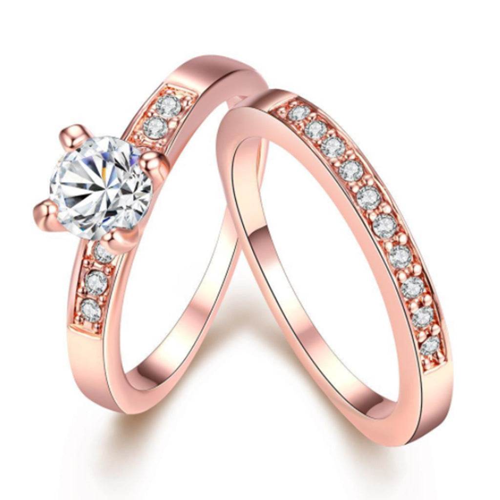 Elegant Rose Gold Ring with Diamonds - Perfect for Any Occasion 2025 - Buy Center