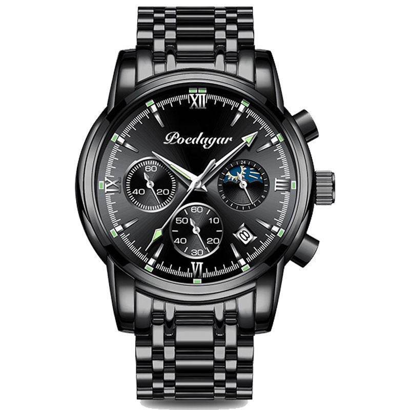 Multifunctional Men's Waterproof Watch - Luminous Quartz Style from Buycenter - Buy Center