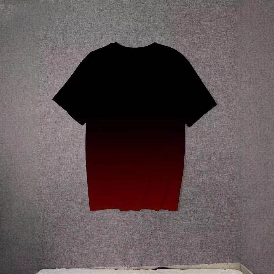 Buycenter 3D Printed Gradient Color Slogan T-Shirt for Men - Summer Style - Buy Center