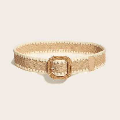 Elegant European Wooden Buckle Grass Belt - Trendy & Stylish 2025 - Buy Center
