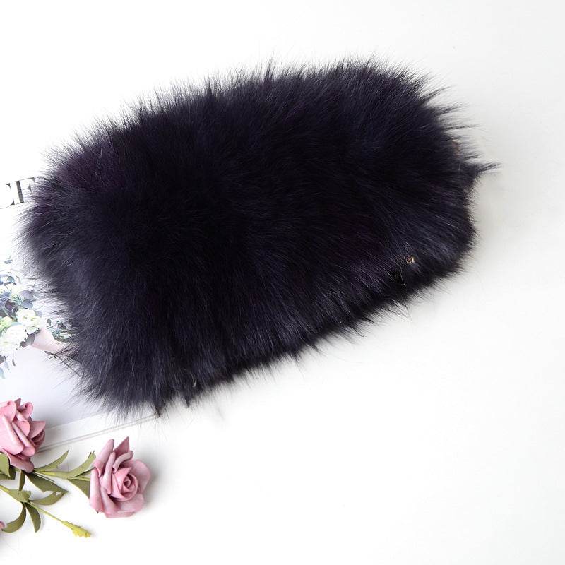 Buycenter Women's Fox Fur Chain Crossbody Bag - Warm & Stylish Evening Bag - Buy Center