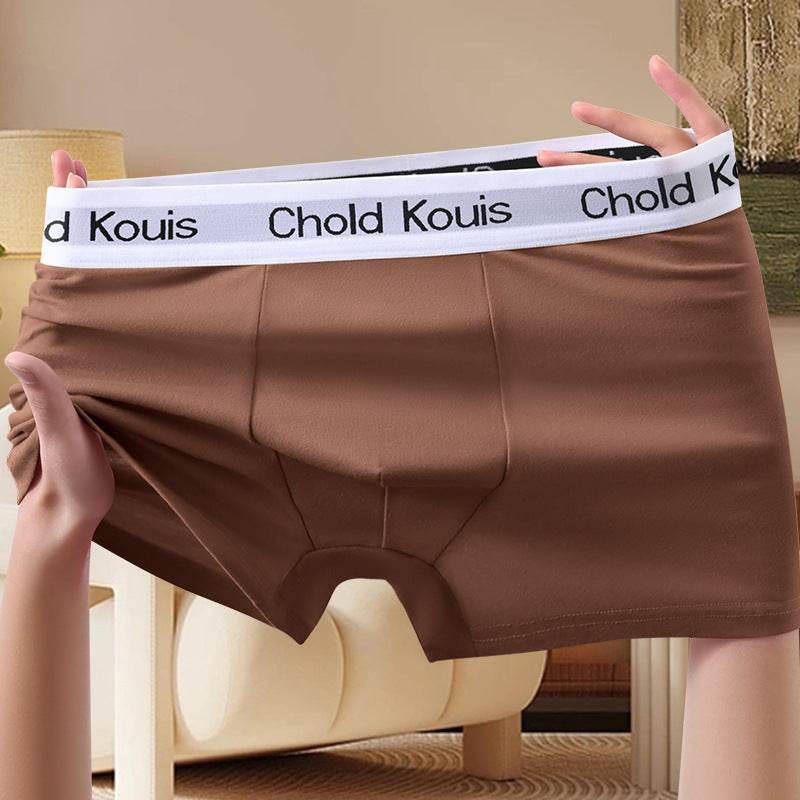 Breathable Men's Boxers - Seamless Comfort in Trendy Solid Colors - Buy Center