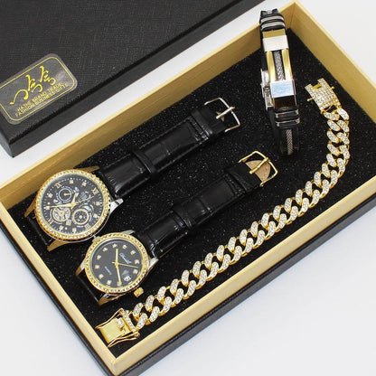 Elegant Couple Watch Suit - Stylish Men’s & Women’s Watches Gift Set - Buy Center