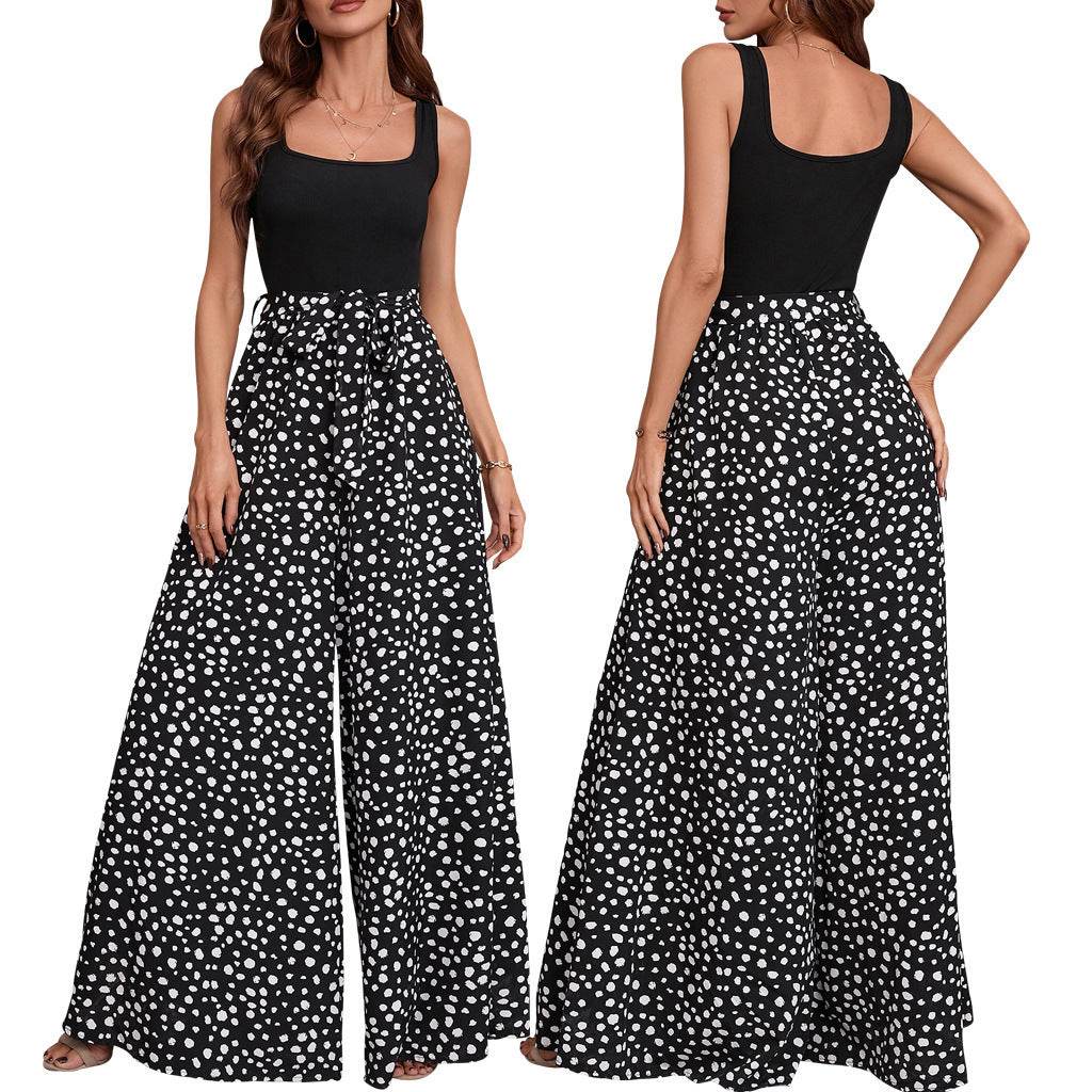 Buycenter Women's Slimming Polka-Dot Trousers - Stylish & Comfortable Fit - Buy Center
