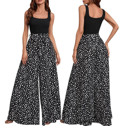 Buycenter Women's Slimming Polka-Dot Trousers - Stylish & Comfortable Fit - Buy Center