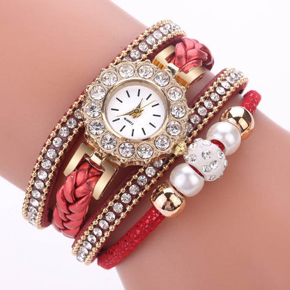 Creative Quartz Watch for Women - Pearl Diamond Design, Casual Elegance - Buy Center