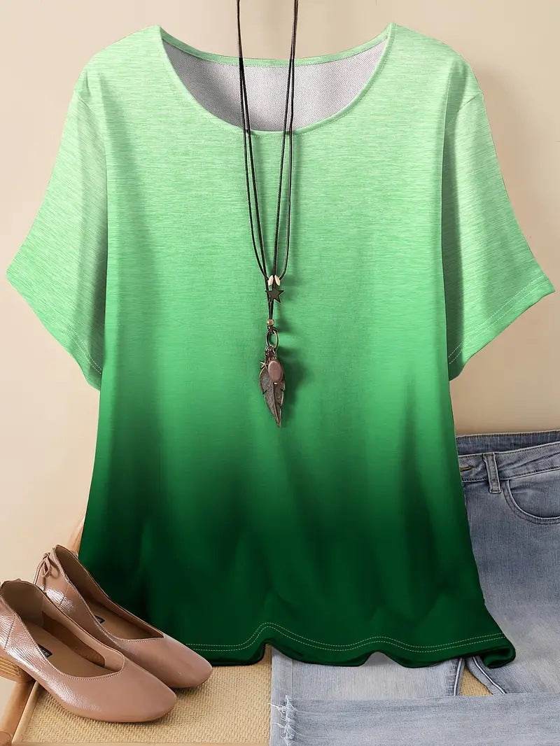 Ladies Casual Sports Loose Short Sleeve Top - Sizes XL to 6XL - Buy Center