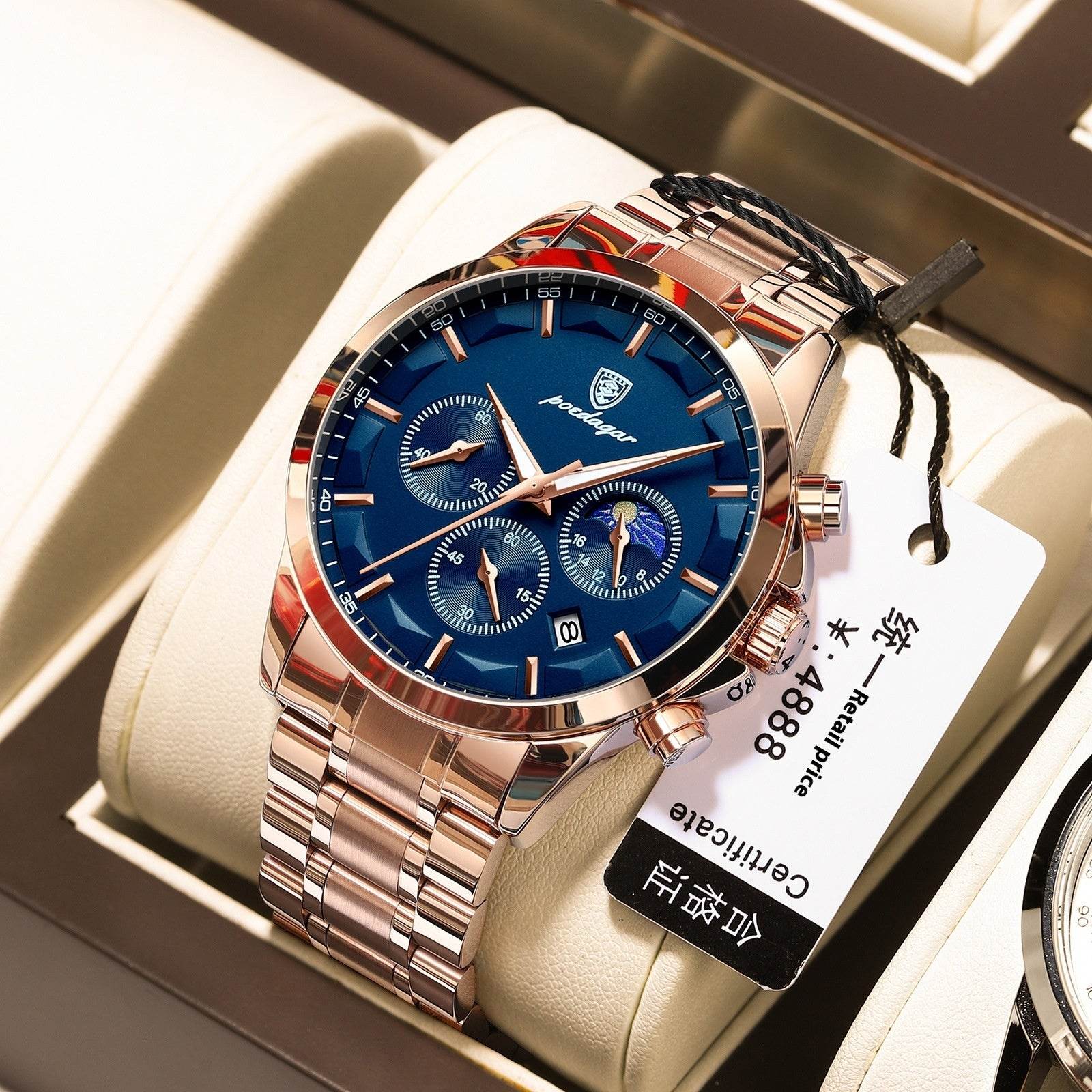 Buycenter Stylish Waterproof Men's Quartz Watch - Casual, Slim Design - Buy Center