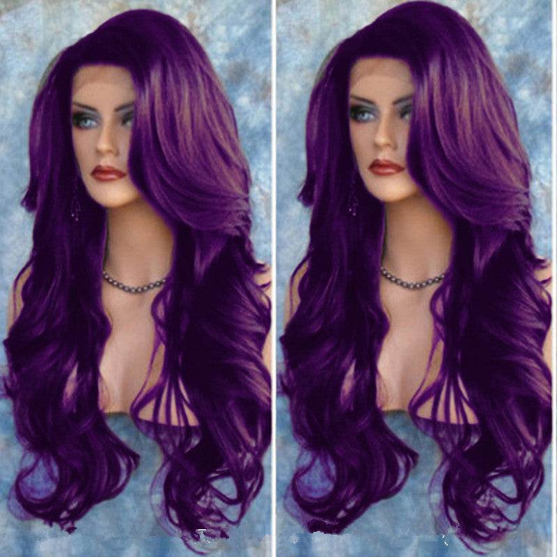 Big Wave Wig - Stylish Human Hair with Qi Bangs for Effortless Elegance - Buy Center